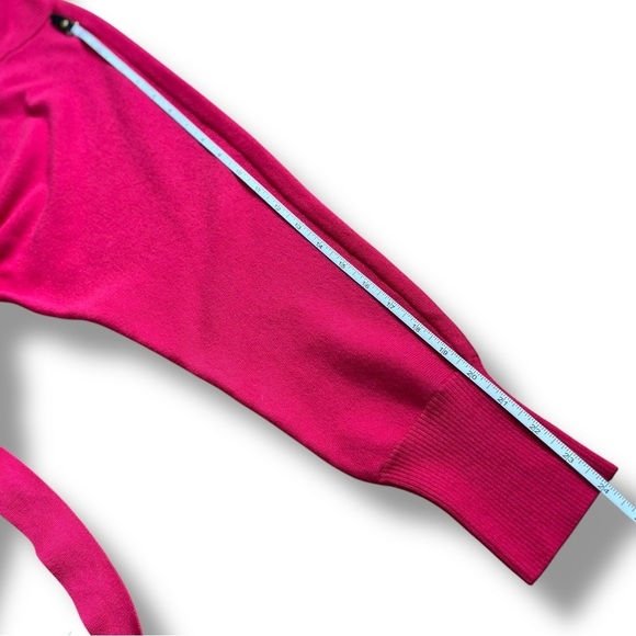 Anthropologie Daily Practice Pink Belted Oversized Sweater Dress Small - Picture 9 of 13